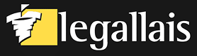 Logo Legallais: profil stylisé blanc sur carré jaune, texte 'legallais' en blanc sur fond sombre.